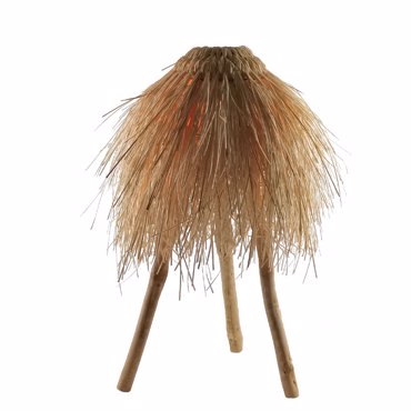 Liberta-Maison Manila Φωτιστικό Επιτραπέζιο 45x45x54cm Rattan Φυσικό Ξύλο 029707