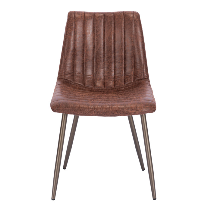 Liberta - Maison STRIPES Καρέκλα Καφέ/Gunmetal 48x56x80cm 03-1117 Liberta - Maison STRIPES Karekla Kafe/Gunmetal 48x56x80cm 03-1117