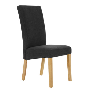 Liberta - Maison BRIDGE Καρέκλα Γκρι Σκούρο 49x48x102cm 03-1126