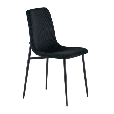Liberta - Maison TESSERA Καρέκλα Μαύρη 54x44.5x87cm 03-1287