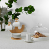 Liberta-Maison Cactus Koupa Espresso Set 6tmx 17x12x22cm Porselani Lefko Fusiko Bamboo 030000