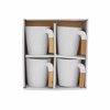 Liberta-Maison Nordic Koupa Set 4TMX 23x23x9cm Porselani Lefko Fusiko Bamboo 030014