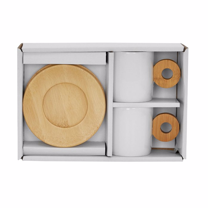 Liberta-Maison Nordic Koupa 20x14x7cm Porselani Lefko Fusiko Bamboo 030015