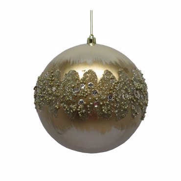 Liberta - Maison XMAS JOLLY Κρεμαστή Μπάλα Πλαστική Χρυσή 20x20x20cm 030197