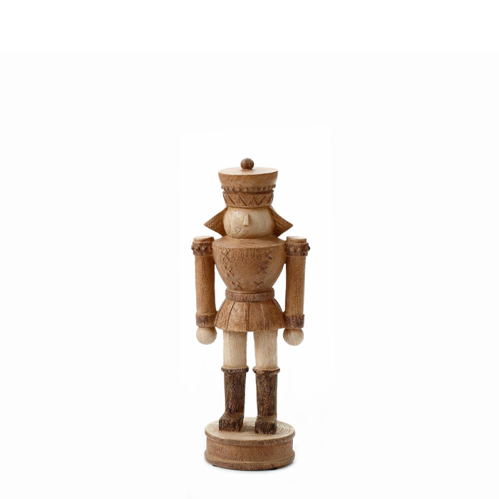 Liberta - Maison XMAS WOODY NUTCRACKER S DECO Karuothrafstis Resin Kafe/Mpez 12x9x30cm 030493