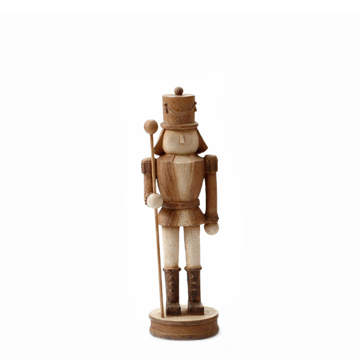 Liberta - Maison XMAS WOODY NUTCRACKER M DECO Karuothrafstis Resin Kafe/Mpez 10x9x33cm 030494