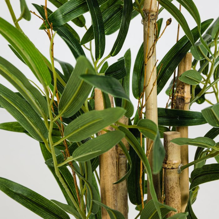 Liberta-Maison Bamboo Futo Texnito Se Gastra 70cm Polyester Prasino PVC 030727