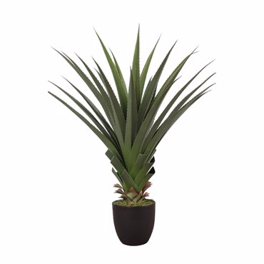Liberta-Maison Agave Φυτό Τεχνητό σε Γλάστρα 90cm PVC Πράσινο Μαύρο Τσιμέντο 030828