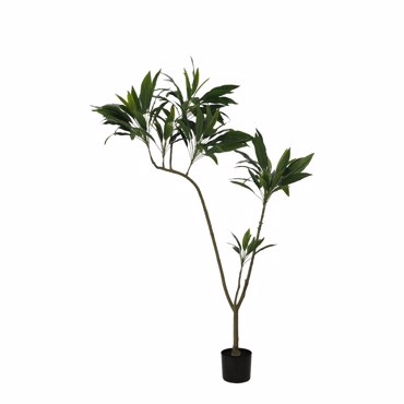 Liberta-Maison Thin Iron Δέντρο Τεχνητό σε Γλάστρα 160cm PVC Πράσινο Μαύρο Τσιμέντο 030844