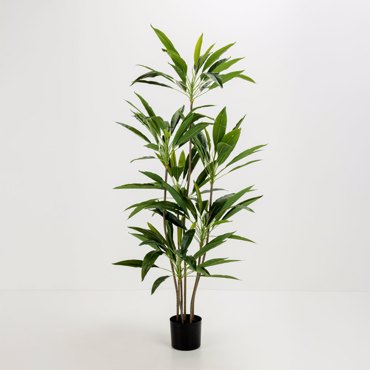 Liberta - Maison VELVET TREE Δέντρο Τεχνητό PVC Πράσινο σε Μαύρη Τσιμεντένια Γλάστρα 140cm 030849