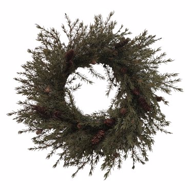 Liberta - Maison XMAS CEDAR 80 Στεφάνι με Κουκουνάρια PVC Πράσινο Φ80cm 031036