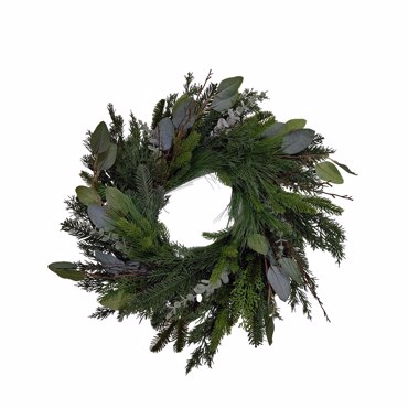 Liberta - Maison XMAS LEAF 60 Στεφάνι με Φύλλα PVC Πράσινο Φ60cm 031038