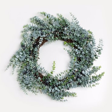 Liberta-Maison Eucalyptus 48 Στεφάνι Διακόσμησης 48x48cm PVC Πράσινο 031050
