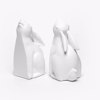 Liberta-Maison BUN BUN Diakosmitiko Bibliostatis Set 2TMX 22x9x18cm Polyresin Lefko 031118
