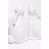 Liberta-Maison BUN BUN Diakosmitiko Bibliostatis Set 2TMX 22x9x18cm Polyresin Lefko 031118