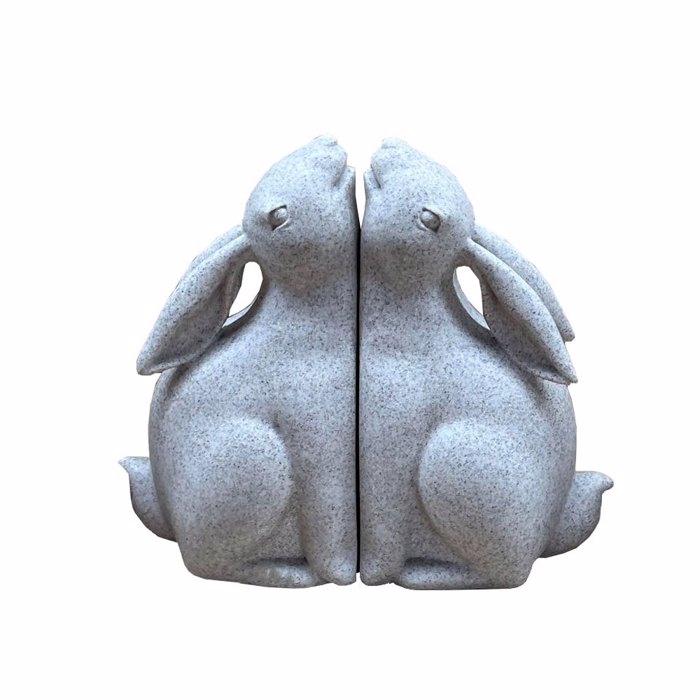 Liberta-Maison BUN BUN Diakosmitiko Bibliostatis Set 2TMX 22x9x18cm Polyresin Bez 031119