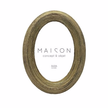 Liberta - Maison VALERIA Κορνίζα Polyresin Χρυσή με Γυαλί 15x2x20cm 031126