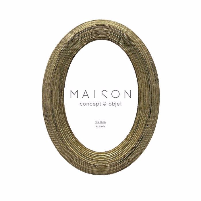 Liberta - Maison VALERIA Korniza Polyresin Xrusi me Gyali 15x2x20cm 031126