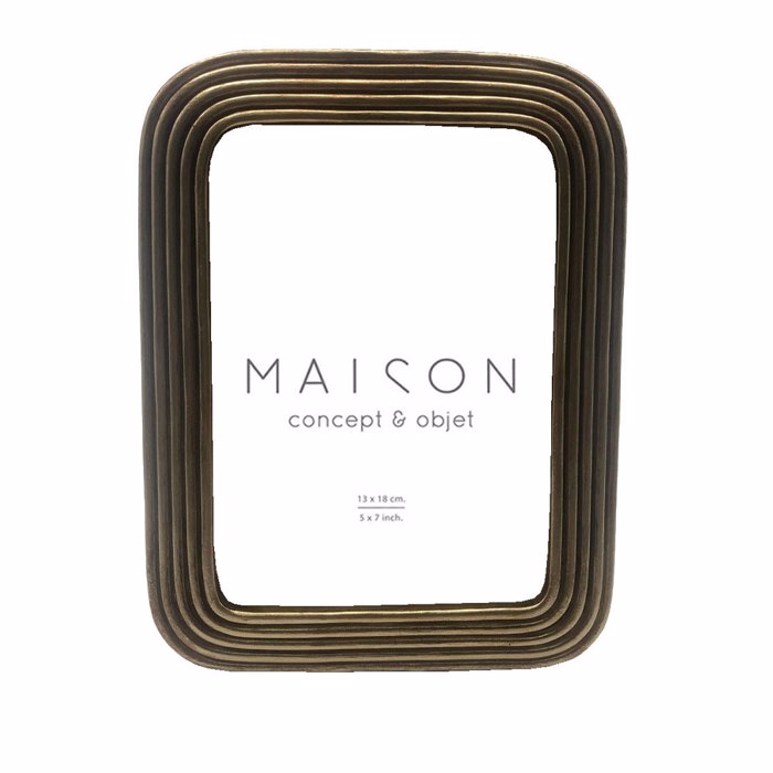 Liberta - Maison ABEL Korniza Polyresin Xrusi me Gyali 17x2x22cm 031135