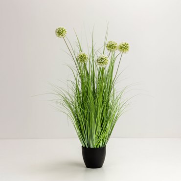 Liberta-Maison Grass Flower Φυτό Τεχνητό Σε Γλάστρα 85cm PVC Πράσινο 031343