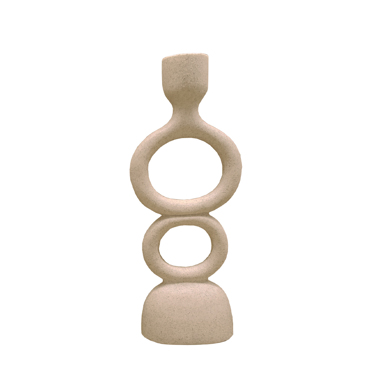 Liberta - Maison UMA L Κηροπήγιο Polyresin Μπεζ 13x7x30cm 031477