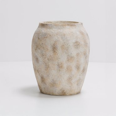 Liberta-Maison Scopelos Γλάστρα 30x30x37cm MgO Λευκό Μπεζ 031626