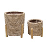 Liberta - Maison CORDA Set ton 2 Kaspo apo Xulo Elatou White Washed Fusiko Grass F30x34cm 032030