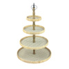 Liberta-Maison Ribbons Orntebiera 4 Epipeda 50x50x76cm Rattan Fusiko Mavro Plywood 032082