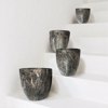 Liberta-Maison Rocky Gastra Set 3Tmx 30x30x31cm Keramiko Anthraki Bez 032402