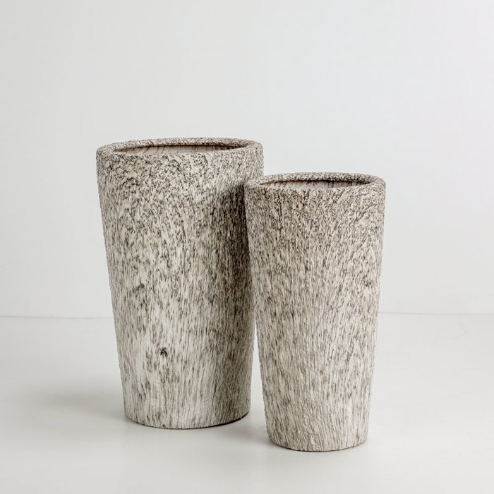 Liberta - Maison KANCHE Set ton 2 Gastra Keramiki Bez/Mavri F32x53cm 032439