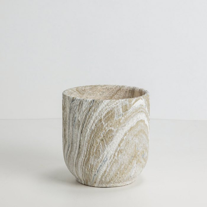 Liberta - Maison PEDRA Set ton 3 Gastra Keramiki Bez/Lefki F30x31cm 032446