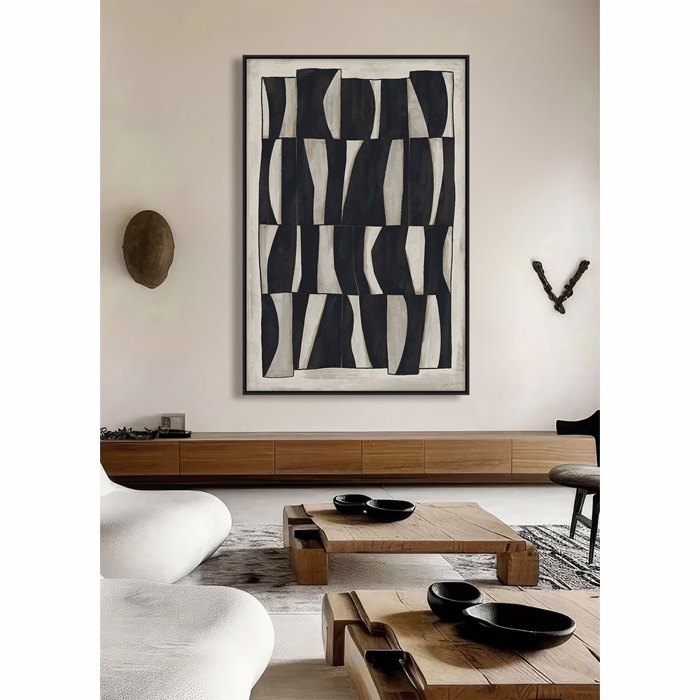 Liberta - Maison CEBRA Pinakas Kambas Bez/Mavros me Xulini Korniza Mavri 80x4x120cm 033176