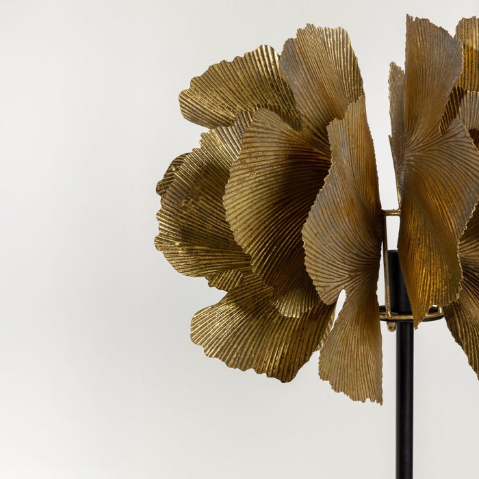 Liberta-Maison Blossom Fotistiko Epidapedio 49x49x149cm Metallo Brown Gold Mavro 033309