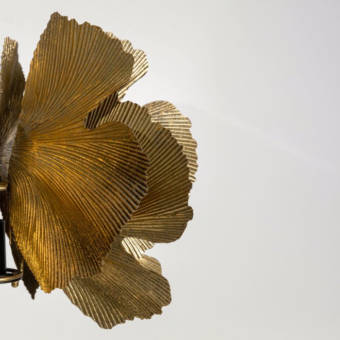 Liberta-Maison Blossom Fotistiko Epidapedio 49x49x149cm Metallo Brown Gold Mavro 033309