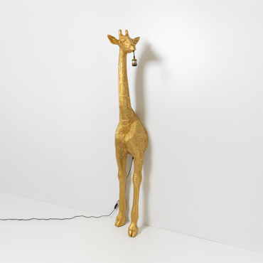 Liberta-Maison Girafe Φωτιστικό Επιδαπέδιο 42x35x196cm Fiberglass Χρυσό 034166