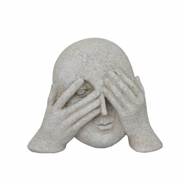 Liberta - Maison GLANCE Διακοσμητικό Πρόσωπο Polyresin Off White 21.3x7x16.8cm 034169