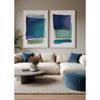 Liberta - Maison MOTIF MAR B Pinakas Kambas Poluxromos me Xulini Korniza Lefki 80x4x120cm 034230