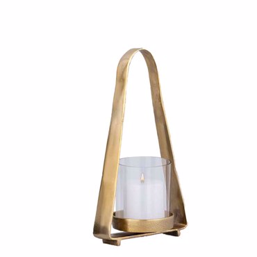Liberta-Maison Luminus Φανάρι 35x11.5x19cm Αλουμίνιο Χρυσό Γυαλί 034381