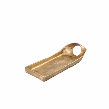 Liberta-Maison One Grip Πιατελα Σερβιρίσματος 48x17x8.5cm Αλουμίνιο Χρυσό 034391
