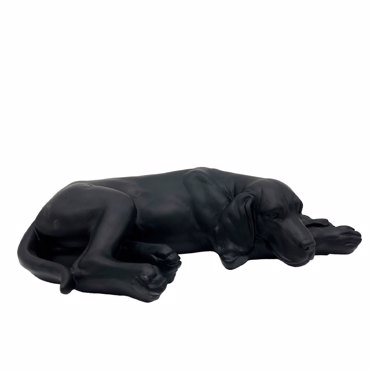 Liberta - Maison BULDON Διακοσμητικός Σκύλος Polyresin Μαύρος 39.5x22.5x10.5cm 034485