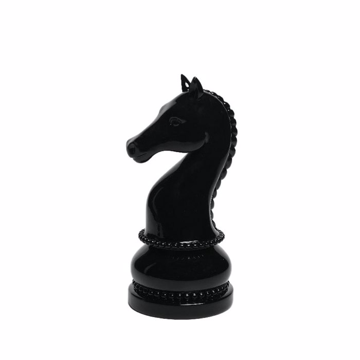 Liberta - Maison EBON Diakosmitiko Pioni Resin Mavro 10.7x11.5x22.5cm 034697