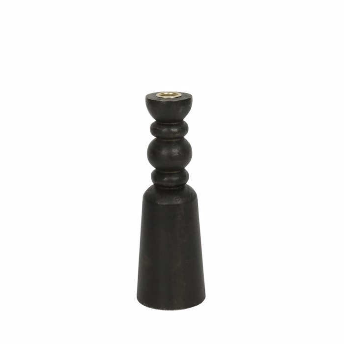 Liberta-Maison Nuvira Kiropigo 9x9x26cm Xulo Mavro Xruso Metallo 034746