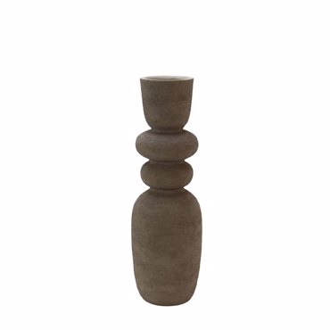 Liberta - Maison ZIRA Βάζο Κεραμικό Γκρι Φ16.5x50cm 034757