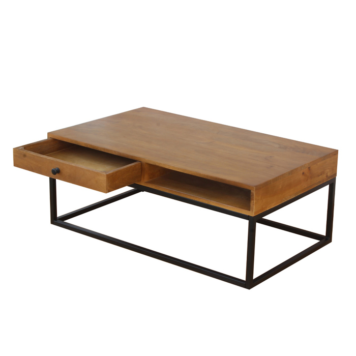 Liberta - Maison CASSETTO Coffee Table Karudi/Mavro me 1 Surtari 100x60x40cm 04-0960