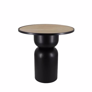 Liberta - Maison UP DOWN 65 Coffee Table Μαύρο/Φυσικό Φ65x65cm 04-1150