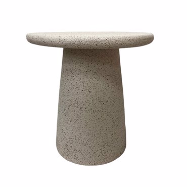Liberta-Maison Sahara Side Table Sand Beige 47.5x47.5x48.5cm 04-1342