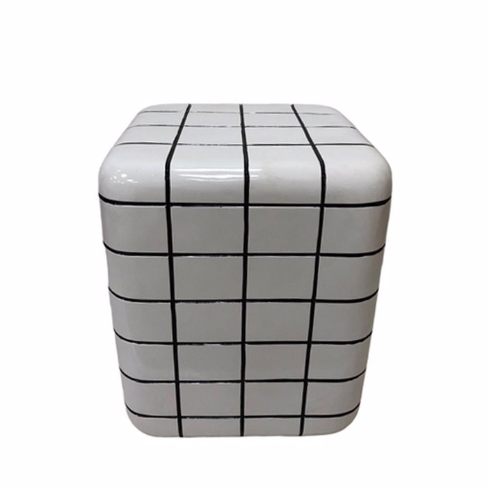 Liberta-Maison Cubix Side Table Lefko 33.5x33.5x41cm 04-1356