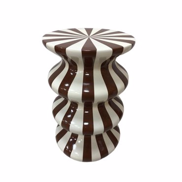 Liberta-Maison Dulce Side Table Cream Mocca 35x35x55cm 04-1357