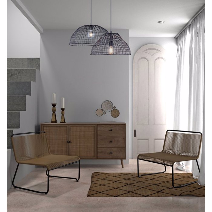 Liberta - Maison AMMOS Μπουφές Φυσικός με Rattan με 3 Συρτάρια και Ντουλάπια 150x39x79cm 05-0469 Liberta - Maison AMMOS Boufes Fusikos me Rattan me 3 Surtaria kai Ntoulapia 150x39x79cm 05-0469