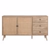 Liberta - Maison AMMOS Boufes Fusikos me Rattan me 3 Surtaria kai Ntoulapia 150x39x79cm 05-0469
